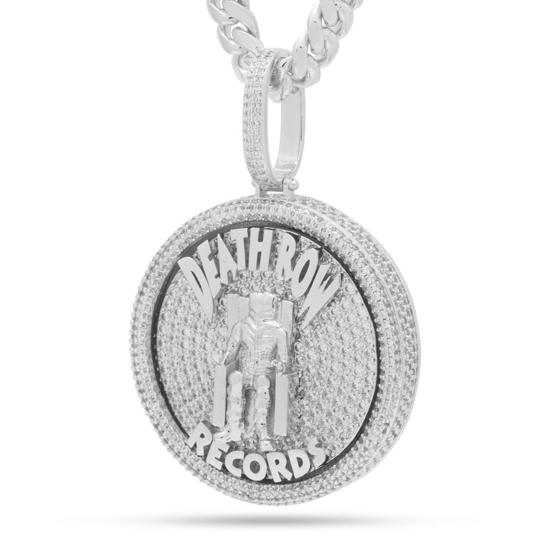 king ice Death Row Records メダルネックレス King Ice x Death Row Records - XL Medallion Spinner